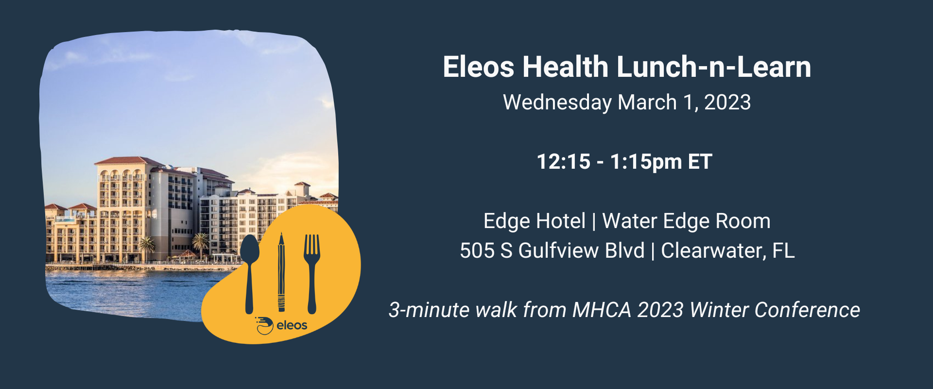 Eleos Health LunchnLearn MHCA 2023 Winter Conference